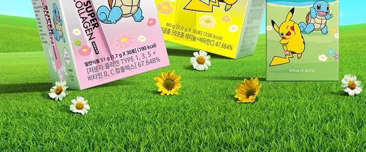 [포켓몬 에디션/윤광케어/콜라겐] 바이탈뷰티 슈퍼콜라겐 케라핏 15/30포 (+포켓몬 손거울 증정) 상세페이지 4